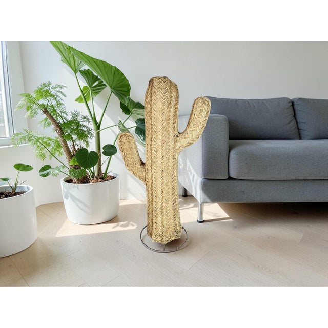 Cactus in Esparto Grass and Iron, 2000s For Sale - Image 4 of 6