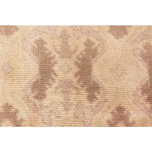 Doris Leslie Blau Vintage Spanish Beige Handmade Wool Rug For Sale In New York - Image 6 of 9