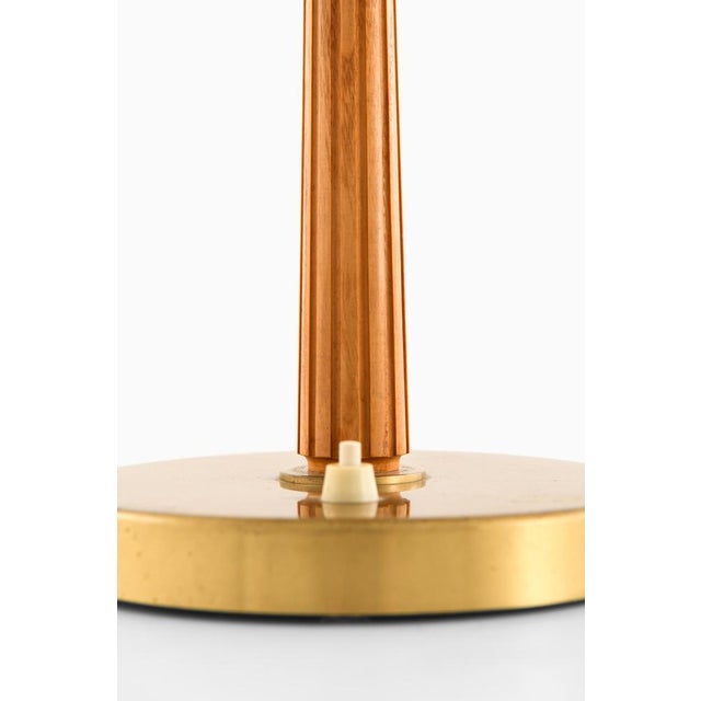 Model 15474 Table Lamp with Flared Brass Shade attributed to Harald Notini, 1950s For Sale - Image 4 of 10