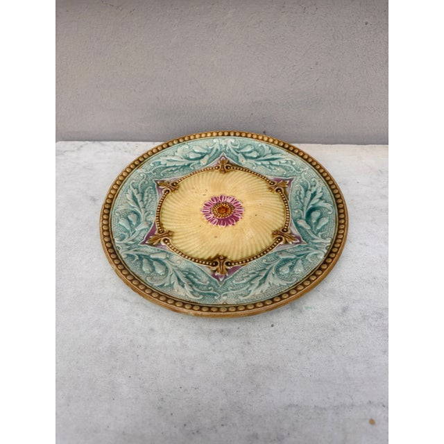 19th Century French Majolica Plate.