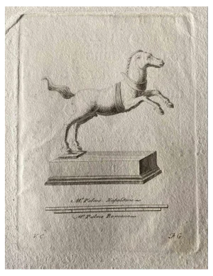 Old Master, Animal Figures from Ancient Rome, Original Etching, 1750s