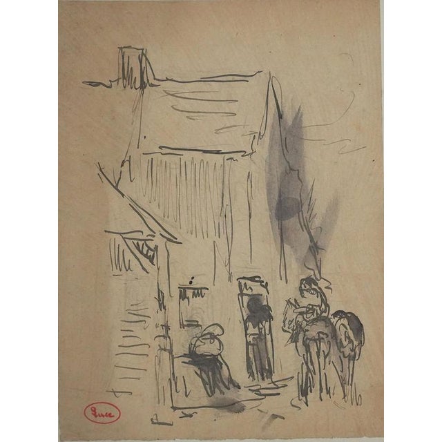 Maximilien Luce, Mule Alley, Wash and Ink For Sale - Image 6 of 7