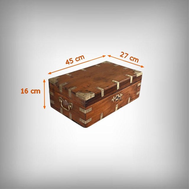 Late 19th Century Teak Correspondence Chest For Sale - Image 17 of 18