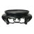 5" Chinese Black Wood Round Legs Table Top Stand Display Easel Riser For Sale