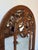 Rustic European Large John Richard Hand-Carved Walnut Arched Wall Mirror With Ornate Garland Motif For Sale - Image 3 of 12
