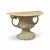 This is a pair of neoclassical style urn form console tables with attached tessellated marble tops. They have intentional...