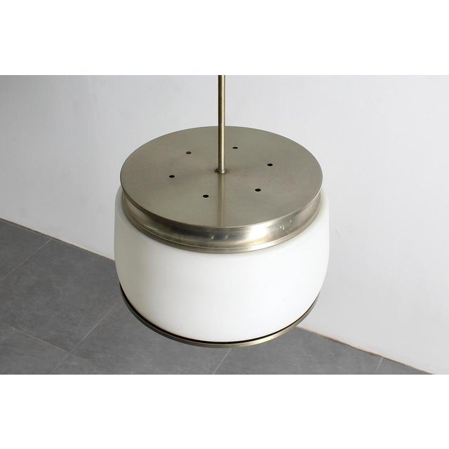 Mid-Century Kappa Suspension Lamp attributed to S. Mazza for Artemide, Italy, 1960s For Sale - Image 9 of 18