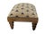 Square Wooden Footstool W/ Vintage African Kuba Cloth Textile 12.5" H For Sale - Image 4 of 6