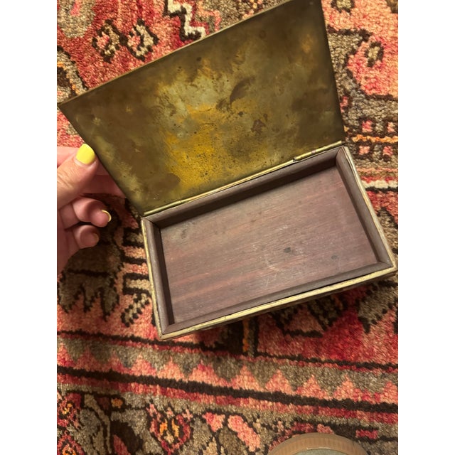 Vintage Abalone Tiled Jewelry/ Trinket Box For Sale - Image 9 of 9