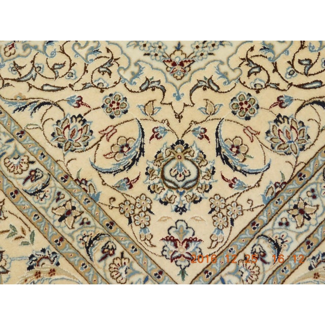 2000 - 2009 Finest Persian Nain Rug - 6'10" X 6'10" For Sale - Image 5 of 10
