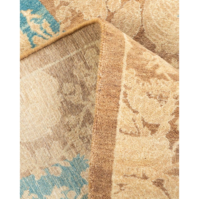 Mogul, One-of-a-Kind Hand-Knotted Area Rug - Brown, 4' 8" x 4' 9" For Sale In New York - Image 6 of 8