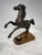 Bronze Horse Sculpture with Walnut Base and Reception Bell, 1940s For Sale - Image 6 of 18
