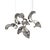 Dune 8 Cluster Pendant Light with Silver Polished Shades by Daniel Becker For Sale - Image 6 of 6