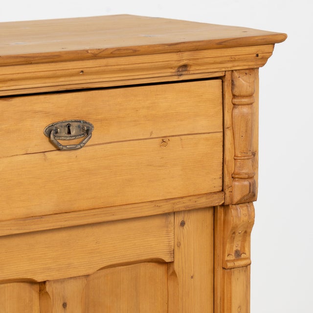 19th Century Hungarian Pine Cabinet Sideboard With Drawer For Sale - Image 9 of 18