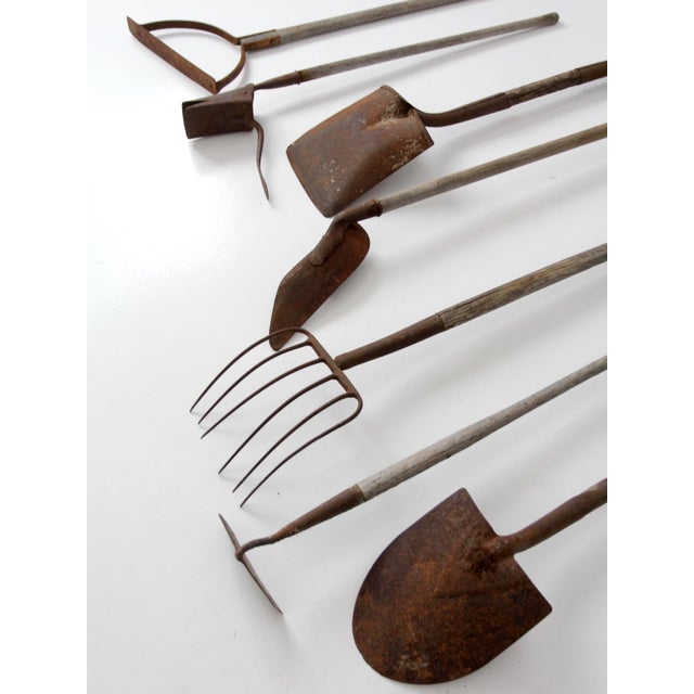Antique Primitive Garden Tool Collection - 7 Piece For Sale - Image 11 of 18