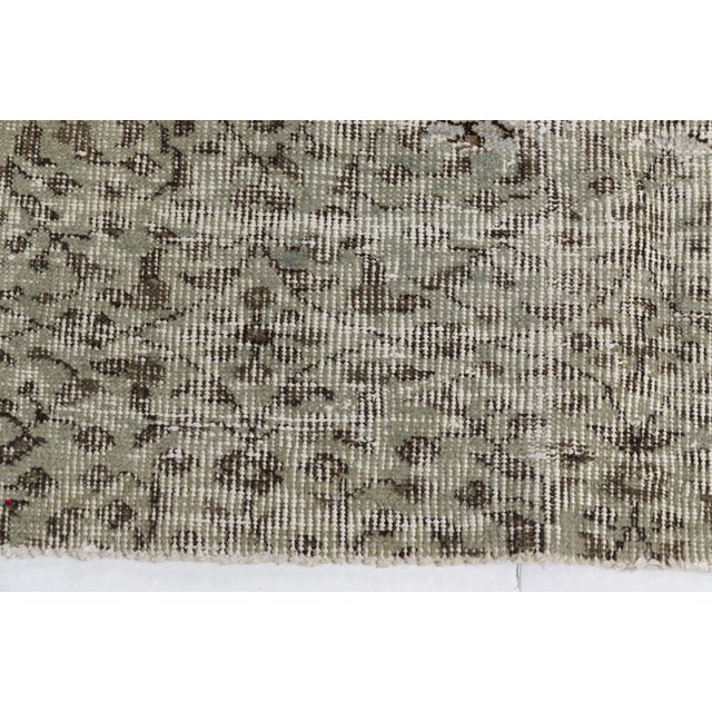 1950s Gray Anatolian Handknotted Wool Carpet For Sale - Image 6 of 9