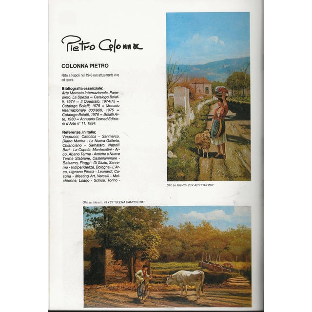 Pietro Colonna, Countryside Scene, 1990s, Oil on Canvas For Sale - Image 7 of 10