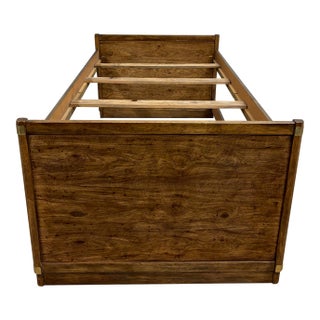 Vintage Twin Size Campaign Style Firehouse Fire Department Style Bed For Sale