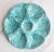 Ceramic Vintage French Gien Turquoise Majolica Oyster Plate For Sale - Image 7 of 7