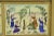 Mid 20th Century Vintage Persian Miniature Framed Hand Painted 3 Part Village Scene on Bone For Sale - Image 5 of 9
