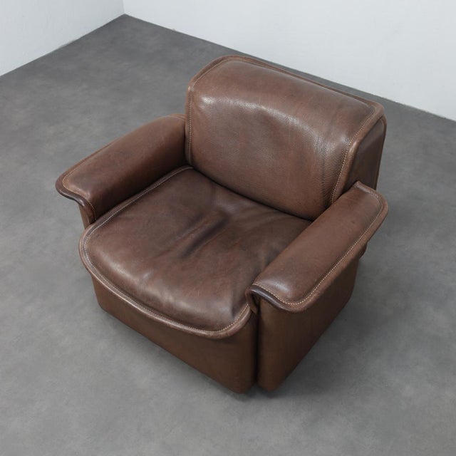 DS-12 Leather Lounge Chair from de Sede, 1970s For Sale - Image 6 of 9