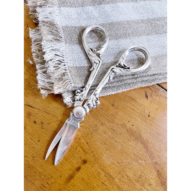 Metal Antique Tiffany & Co Sterling Silver Grape Shears For Sale - Image 7 of 8
