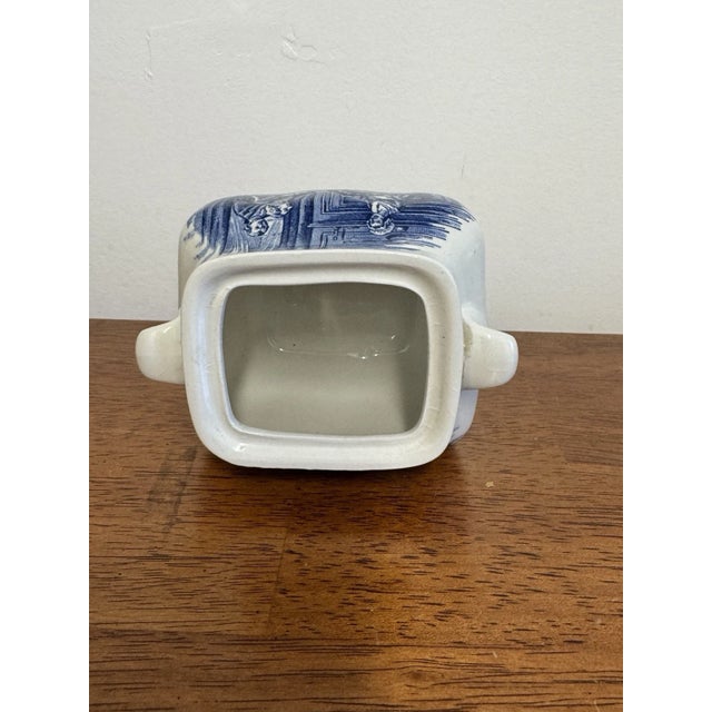 1970s Liberty Blue Betsy Ross England 8 Pc Lot Cups Creamer Sugar Salt Pepper For Sale - Image 17 of 18