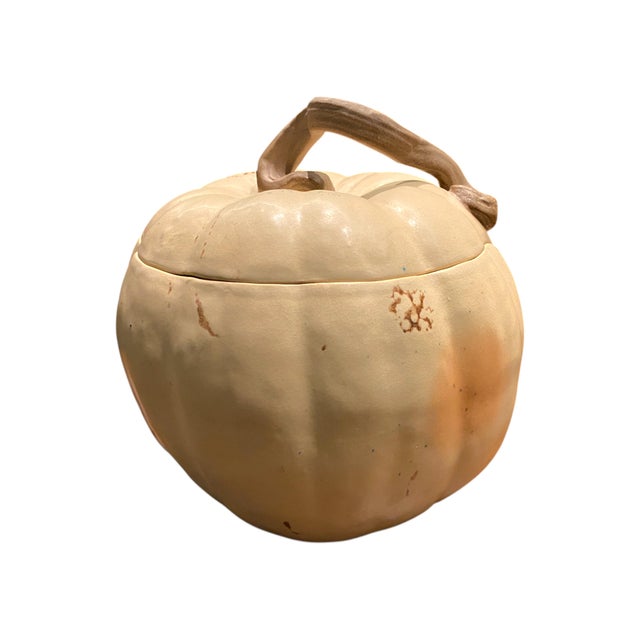 Patricia Garrett Studio Art Pottery Pumpkin Lidded Bowl Berkeley, California For Sale In San Francisco - Image 6 of 15