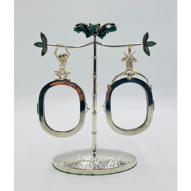 A whimsical and highly collectible vintage picture frame designed and manufactured in Taxco, Mexico by Emilia Castillo,...