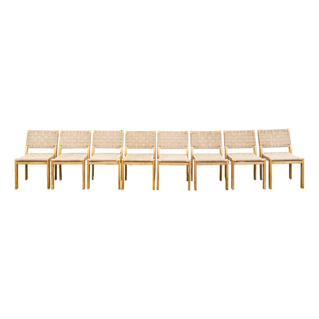 Dining Chairs by Alvar Aalto for Artek, Set of 8 For Sale