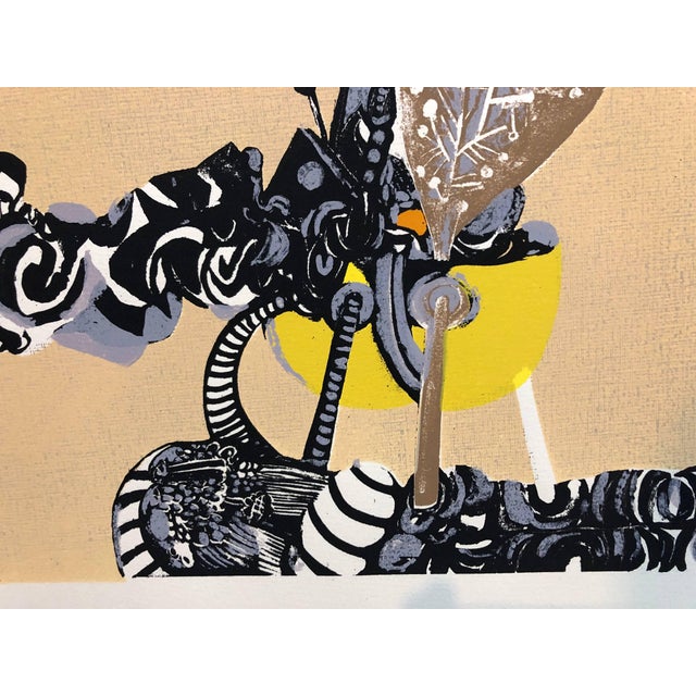 Naftali Bezem, Rare Israeli Surrealist Judaica Abstract Lithograph Naftali Bezem For Sale In Miami - Image 6 of 9