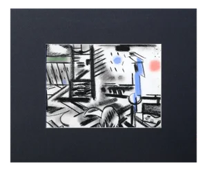 Erle Loran Abstracted Industrial Cityscape Mid 20th Century