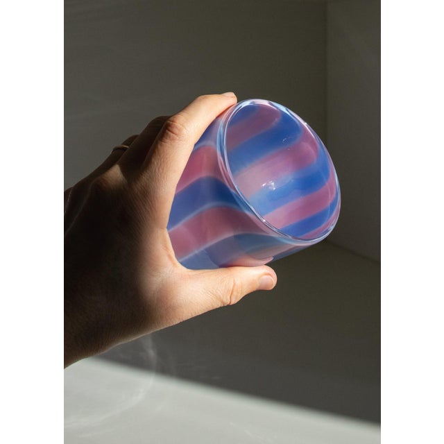 The work of Ribes explores the boundary between utilitarian object and autonomous form. Through the hand-blown glass...