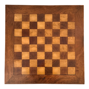 Mid 20th Century Large Craftsman's Wooden Chess Board
