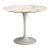 Saarinen Round Tulip Pedestal Dining Foyer Table in Arabescato Marble For Sale