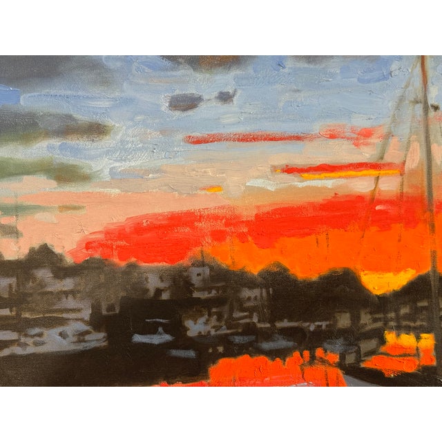 George T. Chakos Fine Art: "Just Before Dawn, Camden Harbour, Me" For Sale In Chicago - Image 6 of 8