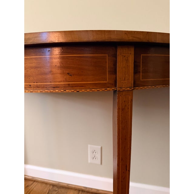 Pair of Antique Demi Lunes Circa 1800 For Sale - Image 10 of 13