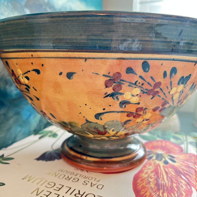 F F Griffi Corsica Terracotta 10" Pedestal Bowl For Sale - Image 4 of 10
