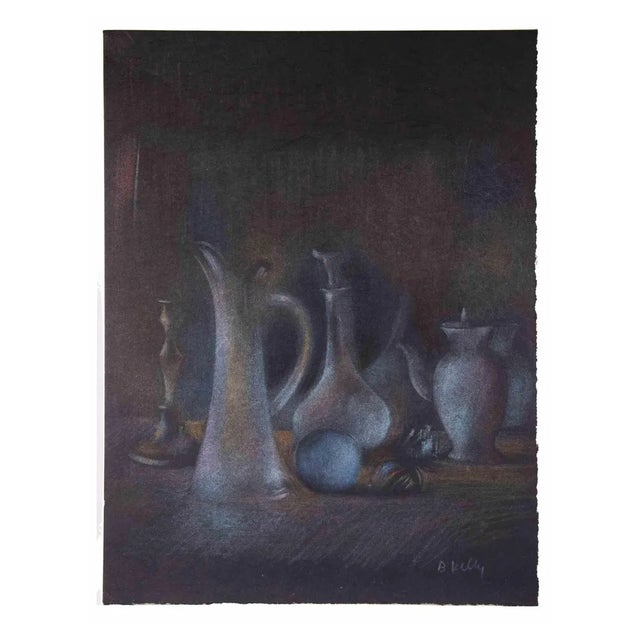 Bernadette Kelly, Still Life, Original Mixed Media, 1980s For Sale