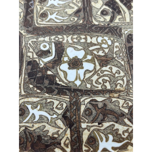 Vintage Nils Thorsson Royal Copenhagen Faience Baca Series Shallow Dish For Sale - Image 18 of 18