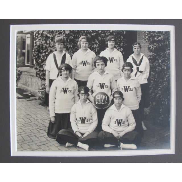 Vintage photographs of what appears to be a women's varsity basketball team. Double matted and ready to frame. Perfect for...