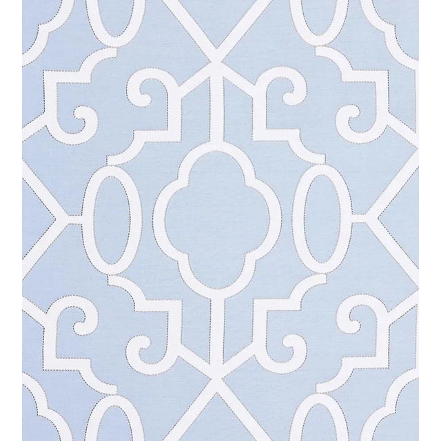 Traditional The House of Scalamandré Ming Fretwork Fabric, Cloud For Sale - Image 3 of 3
