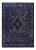 1980s Vintage Persian Navy and Purple Area Rug 9'4" X 12'10" For Sale