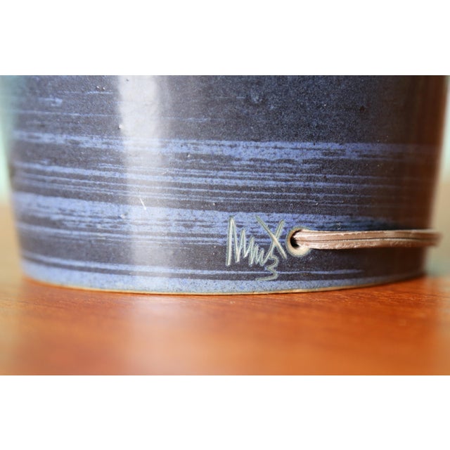 Blue 1960s Gordon and Jane Martz M167 Lamp for Marshall Studios Navy Blue For Sale - Image 8 of 9