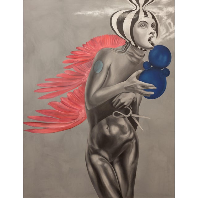 Irina Greciuhina, Madonna Shop, Oil on Canvas, in New conditions. Designed from 2000 Signed by Maker