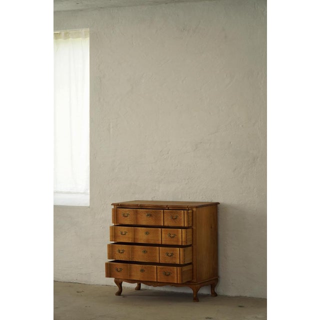 Mid-Century Modern Danish Chest of Drawers in Oak by Henning Kjærnulf, 1960s For Sale - Image 4 of 18
