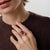 This exceptional Mid Century French ruby and diamond ring is a masterpiece of scale, rarity, and refined 1950s design. At...