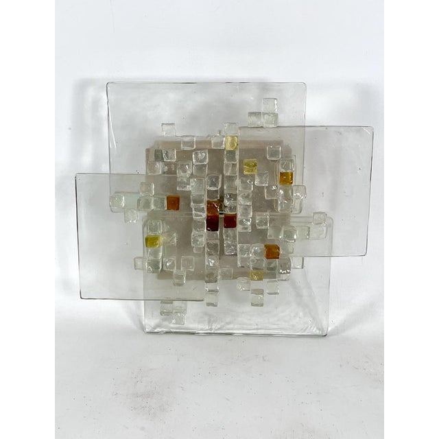 Mid-Century Modern Mid-Century Murano Glass Wall Light by Albano Poli for Poliarte, Italy ,1970s For Sale - Image 3 of 14