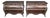 Pair Leather Wrapped and Embossed Maitland Smith Commodes For Sale