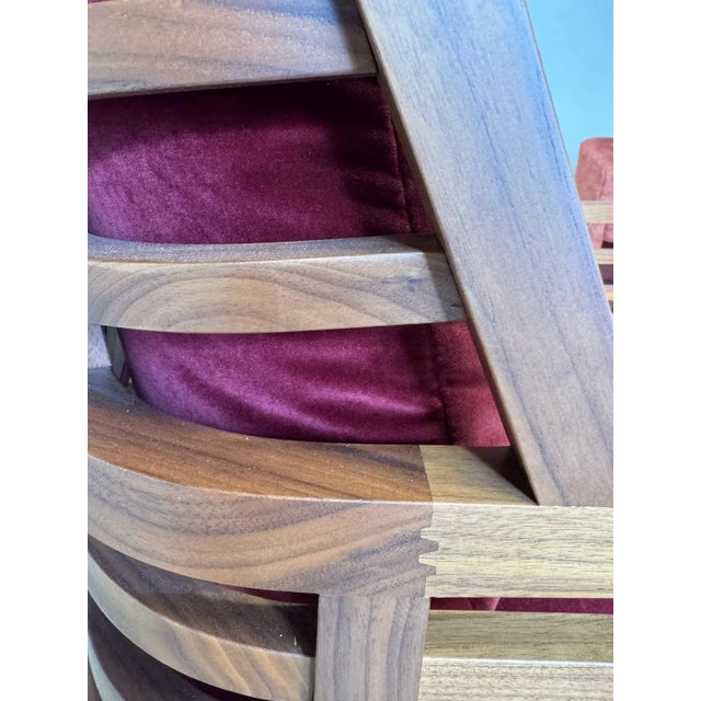 Brick Red Attributed Ligne Roset Flax Armchair For Sale - Image 8 of 9